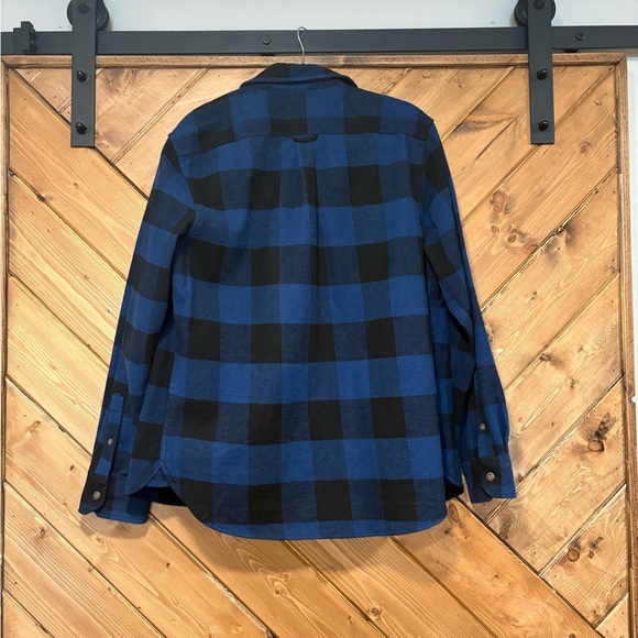 Jachs Blue and Black Casual Button Down Flannel - Picture 2 of 4